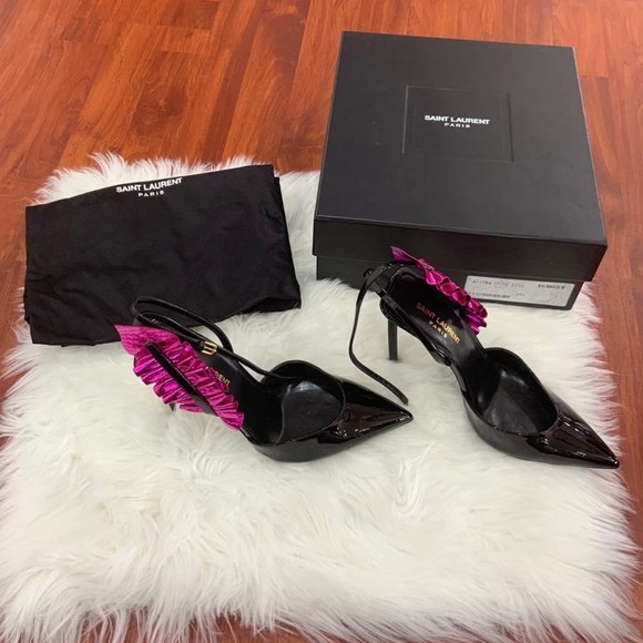 ❗️SOLD❗️Saint Laurent patent leather ankle heels - Picture 2 of 4
